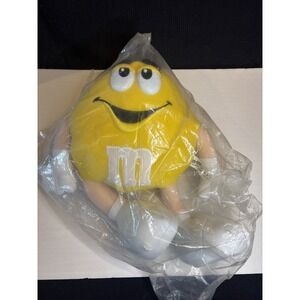 Vintage 1999 Yellow 12in M&M Plush Toy CYRK Stuffed Animal Fun Friend